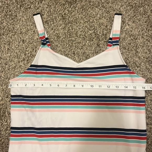 Torrid foxy wide strap Multicolor Striped tank Top size 0 - Picture 5 of 8